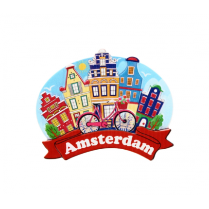 Amsterdam Fridge Magnet – Iconic Landmarks Souvenir & Gift