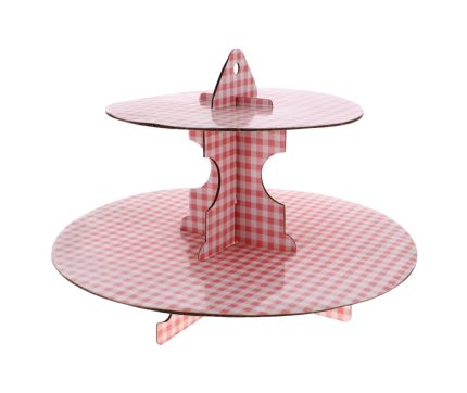 Checkered Cupcake Stand – Stylish Display for Cupcakes & Treats