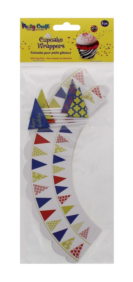 Happy Birthday Party Craft Cupcake Wrappers – Fun Birthday Cupcake Decor