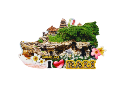 I Love Bali Tanah Lot Fridge Magnet – Iconic Temple Souvenir