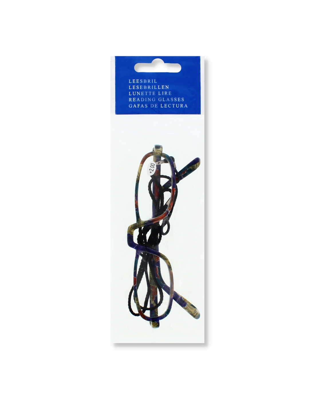 Multicolour Frame Reading Glasses +2.00