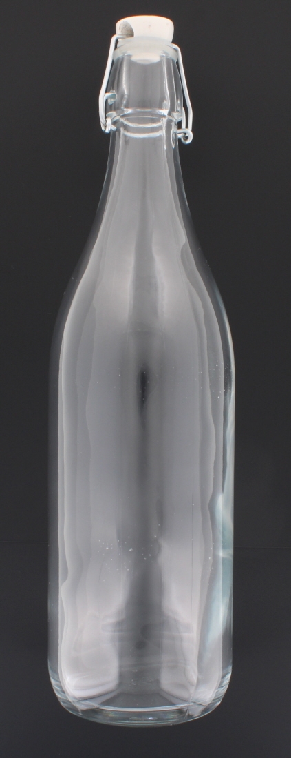 Plain Glass Bottle 1L – Ideal for Storage and Beverage Use