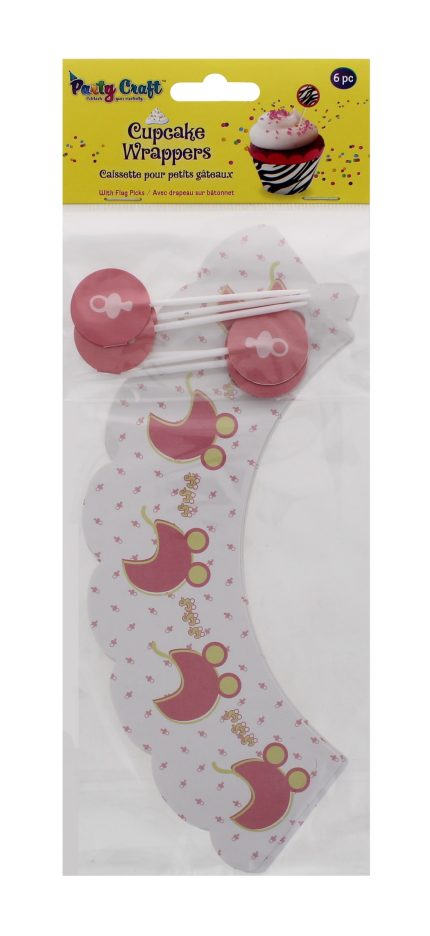 Party Craft Cupcake Wrappers Baby Girl – Adorable Baby Girl Cupcake Decor