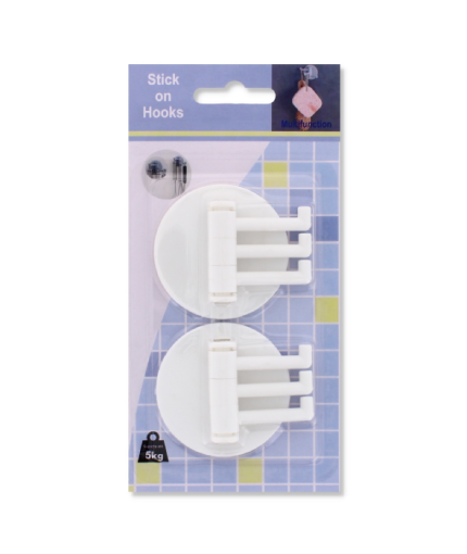 Plastic Wall Adhesive Hook for Multi-Use – Strong Adhesive, Versatile Design