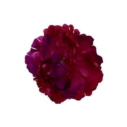 Purple Flower Hair Band with Clip – Elegant & Versatile Accessory