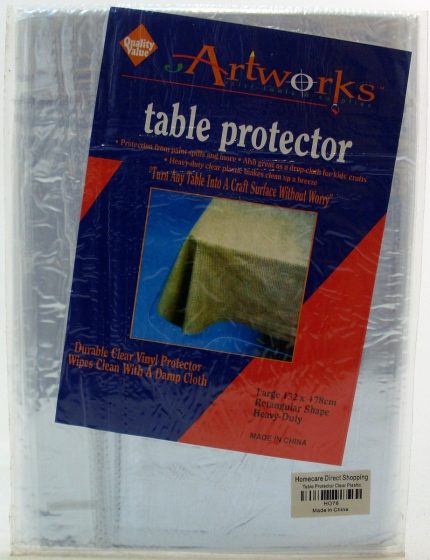 PVC Table Cloth Protector | Clear, Heavy-Duty, 132x178cm