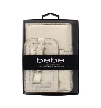 Gold Passport Cover Case - Shop with Scan-Proof Protection