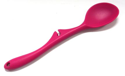 Pink Silicone Cooking Spoon | Heat-Resistant & Non-Scratch