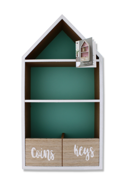 Wooden Storage Rack - Compact & Elegant (19.5 x 8 x 39 cm)
