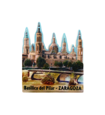 Zaragoza Basilica Del Pilar Fridge Magnet – Iconic Spanish Souvenir of Zaragoza’s Landmark